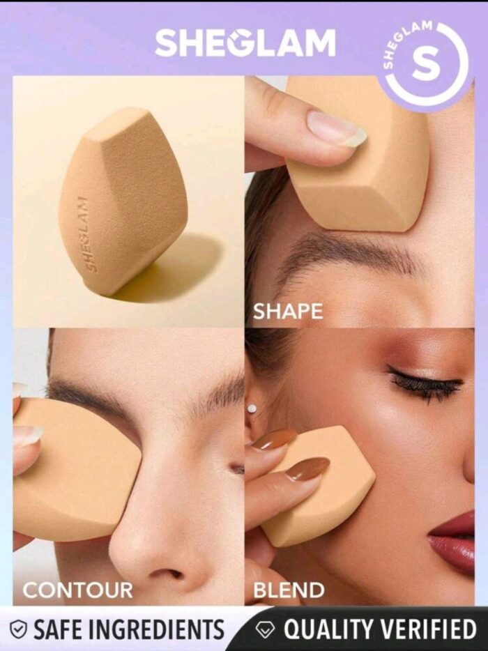 SHEGLAM Multi-Faceted Makeup Sponge-Beige Soft Makeup Blender